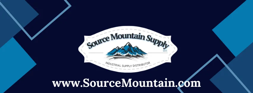 Source Mountain Supply logo with the website address on a dark blue background